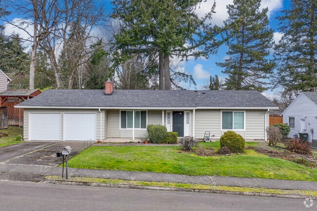 Beige rancher in Central Beaverton.