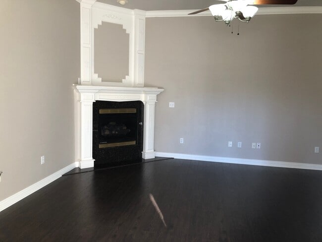 Living room with gas fireplace