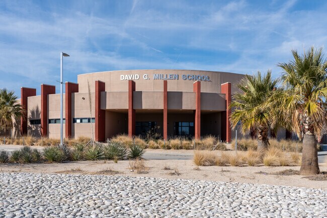 David G. Millen School is located at 39221 22Nd St. W., Palmdale, CA 93551.