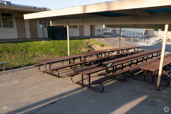 The kids can enjoy lunch here at San Luis Rey Elementary School in Oceanside.