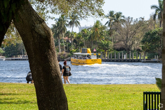 Water taxis are one of several public transportation options in Dorsey Riverbend.