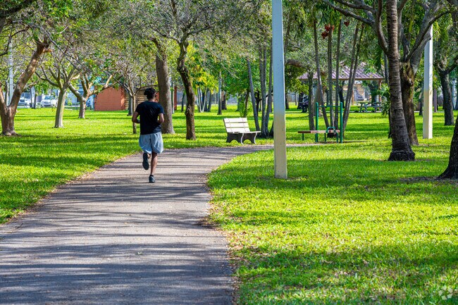 Beautiful day for jogging at Pembroke Park Preserve.