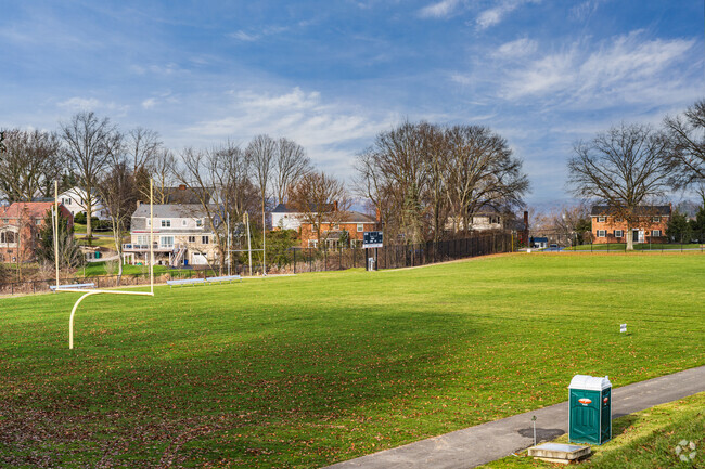 The seasonal practice field sits behind Fort Couch Middle School.