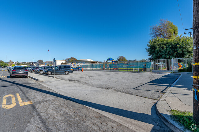 The parking lot at Daniel Phelan Language Academy in Whittier