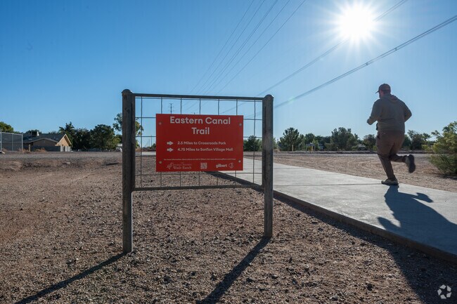 Eastern Canal Trail leads through Riparian Preserve, and it's perfect for running or walking.