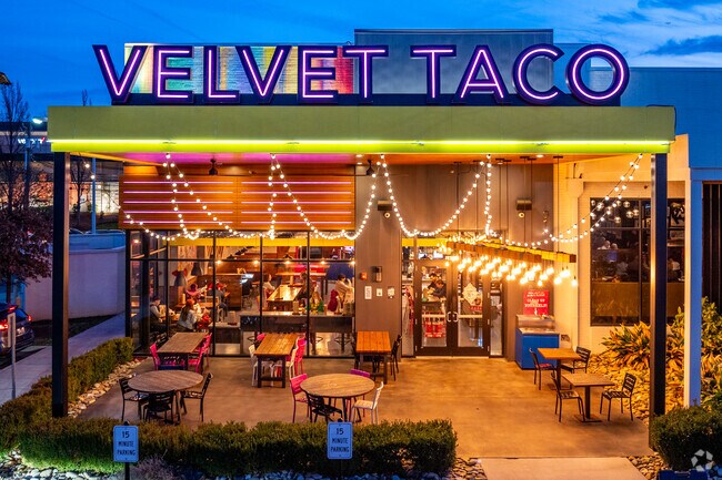 Residents head to Velvet Taco in the Freedom Park neighborhood for delicious gourmet tacos.
