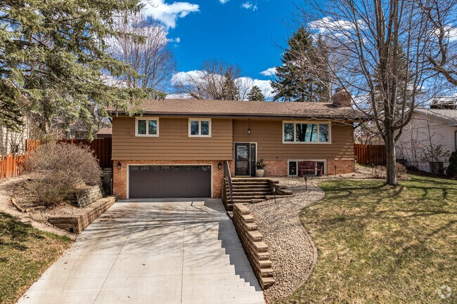 Split-level homes with two car garages can be found in the Moore Lake Hills neighborhood.