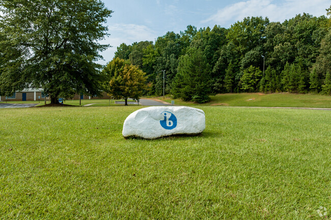 Albemarle Middle School spirit rock in Charlotte, NC.