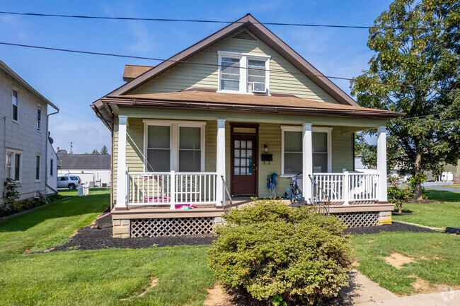 Modest homes with front porches add charm to East Petersburg.