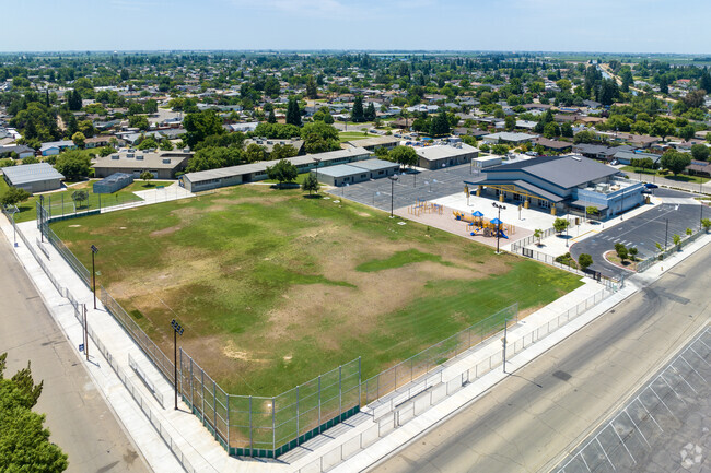Sanger's Jackson Elementary School has large sports fields.