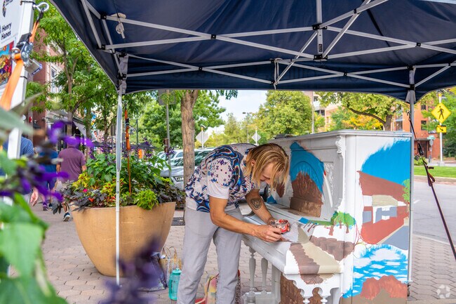 You can find local artist around nearby Downtown Fort Collins.