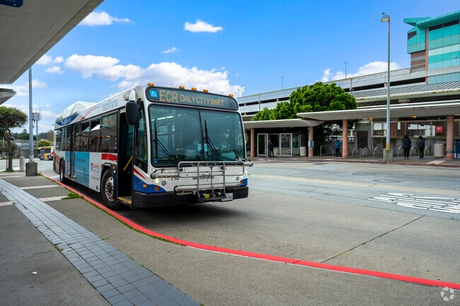 It's easy to get all over the bay area with a public transit offered in 	
Serramonte.
