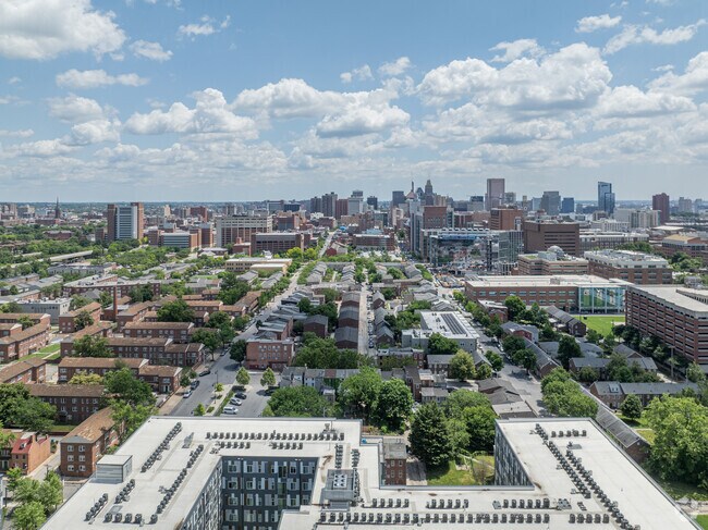 The neighborhood of Poppleton lies west of downtown Baltimore.