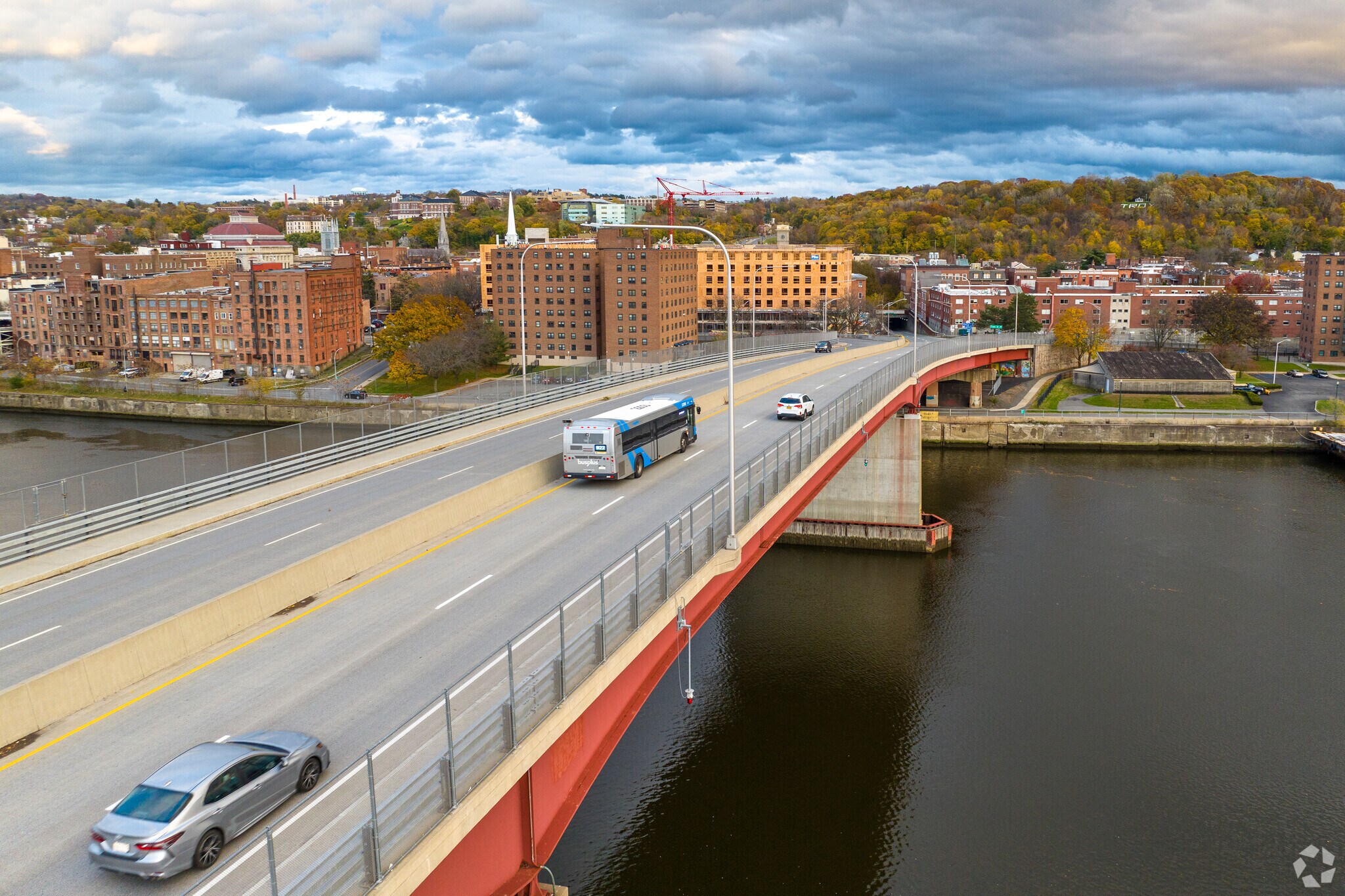 A short drive over the Hudson River from Watervliet to Troy.