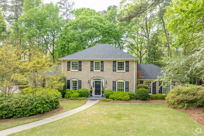 Colonial-style homes make a majestic visual statement in the neighborhood.