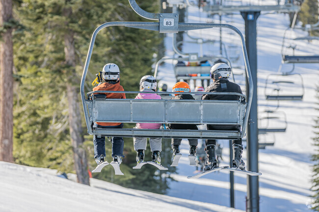 Families enjoy scenic chairlift rides at South Truckee's Northstar.