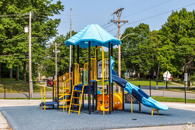 Bryant Elementary School has playground equipment for all ages.