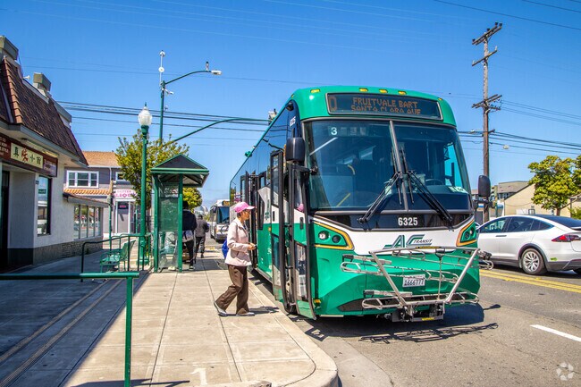 West Alameda has many public bus stops around Alameda serving the community.
