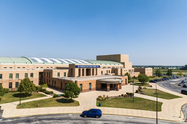 An alternate view of Oswego East High School.