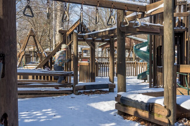 Russel Park has a lot of features for kids to have fun.