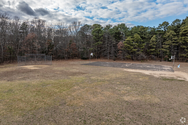 Raymond E Vorhees Elementary features a baseball field and basketball court.