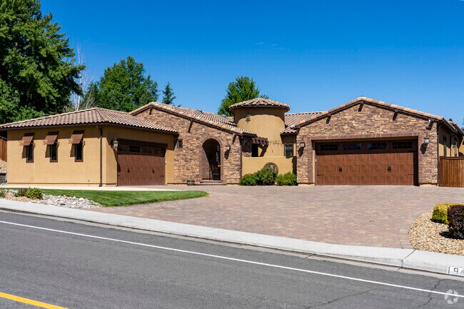 This gorgeous Spanish Architecture is representative of many custom builds in Skyline Boulevard.