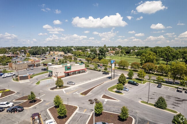 Retail shops and commercial businesses line the stretch along Rt. 11.