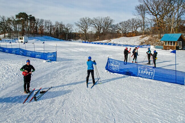 The Trailhead skiing area in Theodore Wirth Regional Park.