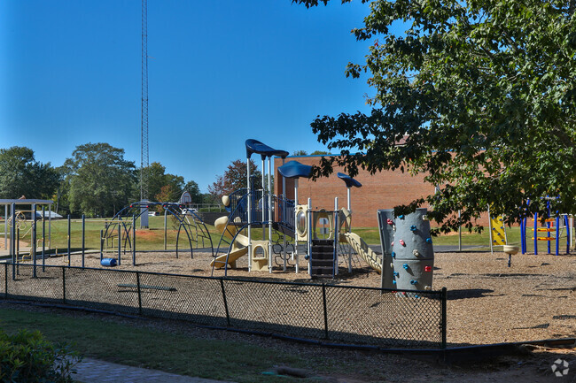 Students love the playground during recess at Paris Elementary in North Greenville.