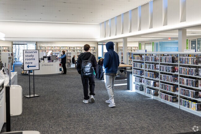 The Scarsdale Library offers private study areas for students.