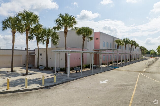 Entrance to Margate Middle School in Margate, FL.