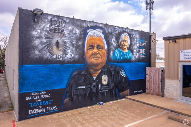The Everman community preserves the legacy of its fallen officers.