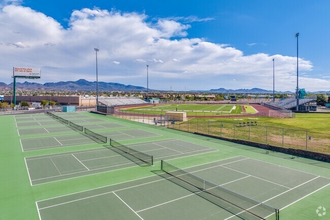 Practice your serve at Silverado High School.