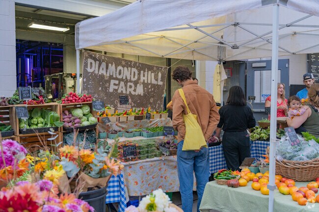 Cedar Creek residents can go to downtown Athens for community events like the farmers market.