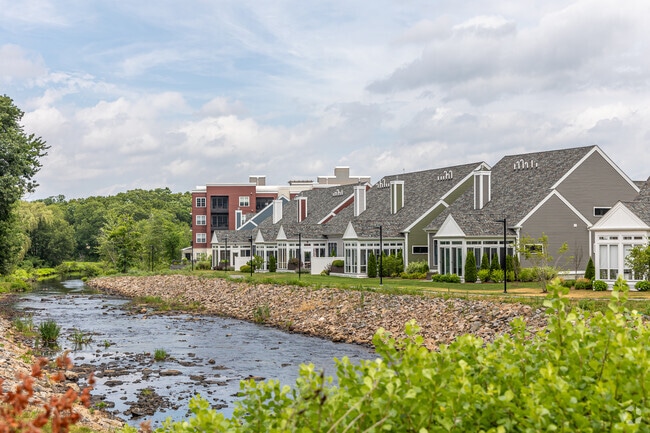 Newer private homes in Canton offer river access.
