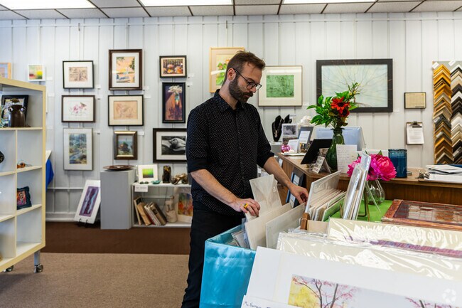 Gallery 510 has a wide collection of art and also offers custom framing near Jasper Park.