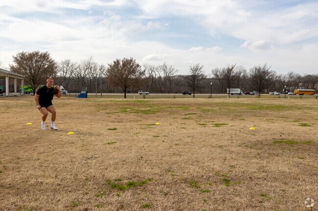 The football team practices regularly at Black and Gold Park in Glenpool.