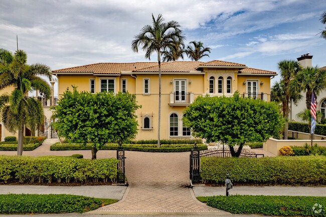 Spanish influenced estates offer amazing water views in Highland Beach, FL.