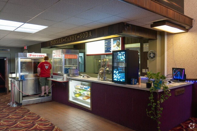In Coaldale, Angela Theatre’s concession stand has snacks and beverages available for purchase during shows.