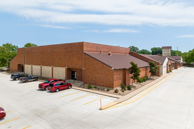 This is the side view of Classical School of Wichita.
