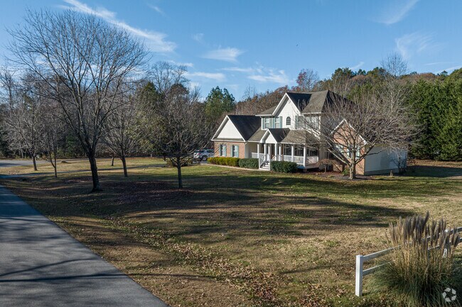 Most homes have larger yards, even in subdivisions of St Leonard.