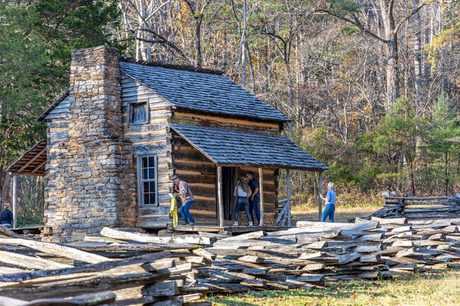 Cades Cove offers lots of recreational opportunities such as a short hike to John Oliver Cabin.