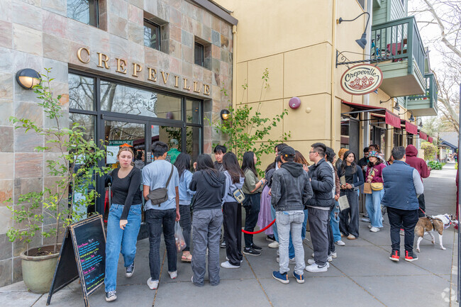Crepeville is a popular dining spot in Downtown Davis.