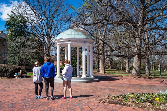 The Old Well at UNC is right down the road from the Farrington neighborhood.