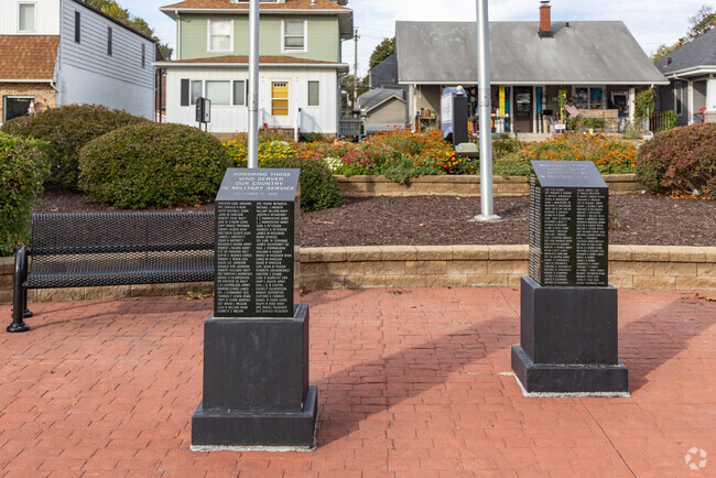 Visit the US Military memorial at Browning Park in Willard-Wharton.
