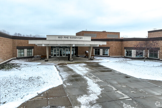 Red Pine Elementary School serves grades K through 5.