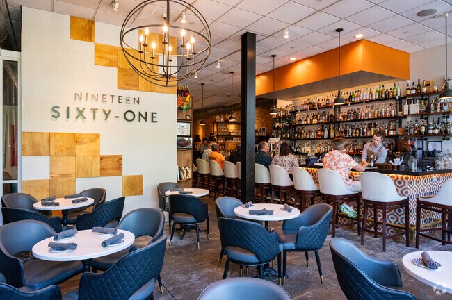 Nineteen Sixty-One offers Latin American cuisine in an intimate, upscale atmosphere.