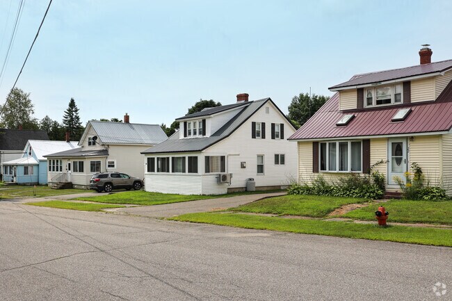 East Millinocket has a large number of homes with no shortage of lawn space.