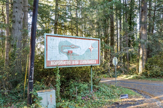 The Horsehead Bay community features private docks on Horsehead Bay.
