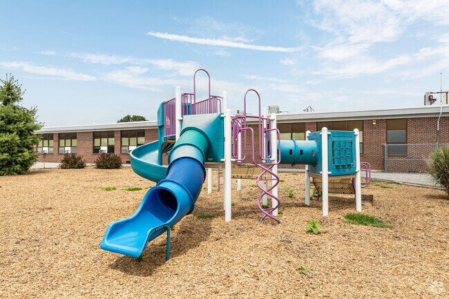 The younger Windsor Manor Elementary School students have their own play space.